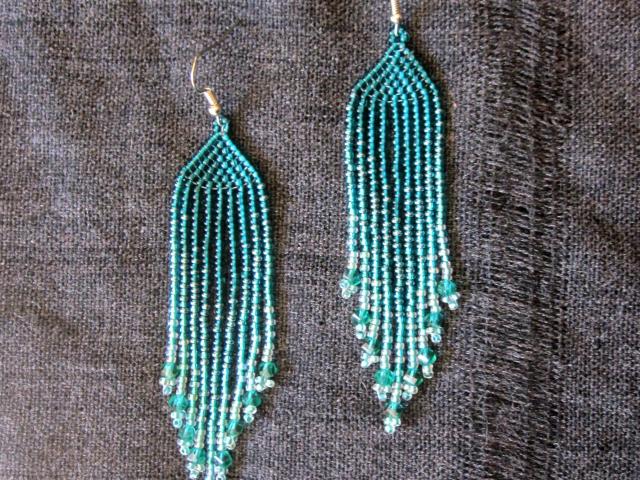 Beaded Fringe Earrings