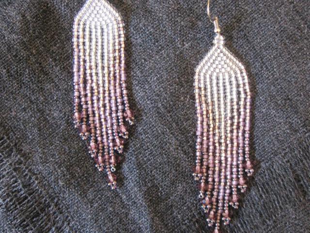 Beaded Fringe Earrings