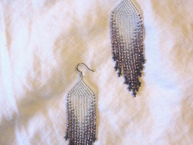 Beaded Fringe Earrings