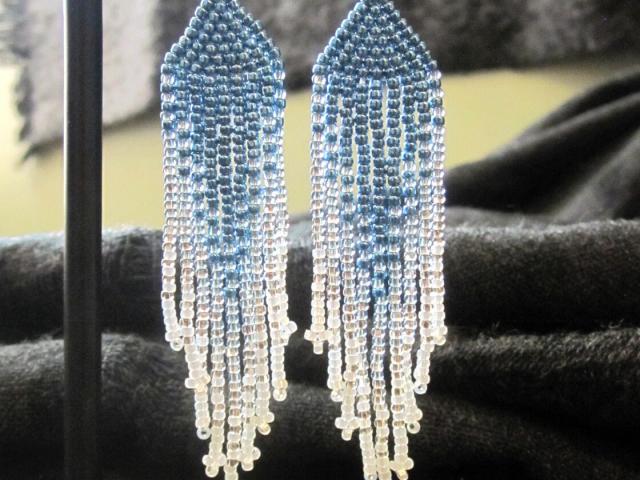 Beaded Fringe Earrings