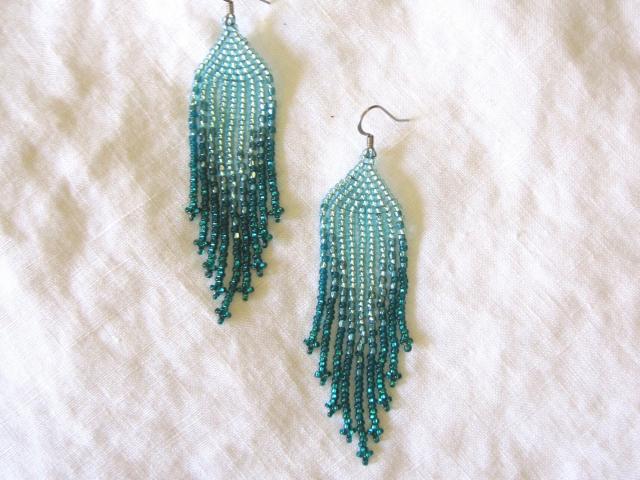 Beaded Fringe Earrings