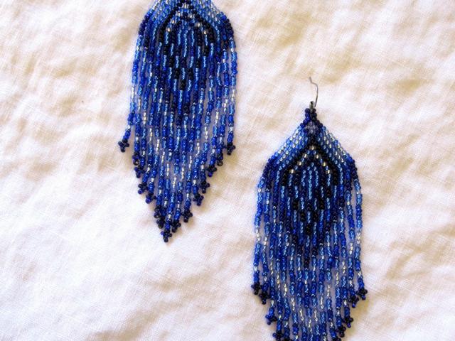 Beaded Fringe Earrings