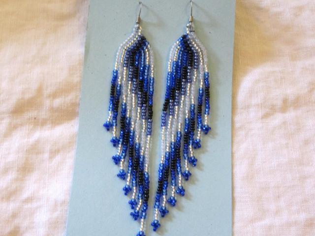 Beaded Fringe Earrings