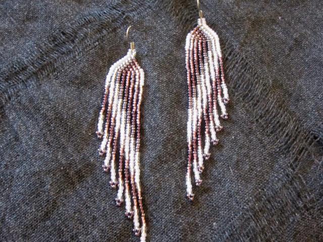 Beaded Fringe Earrings