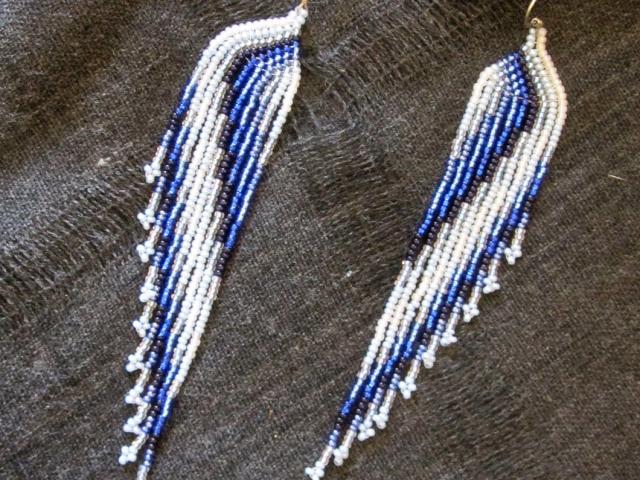 Beaded Fringe Earrings