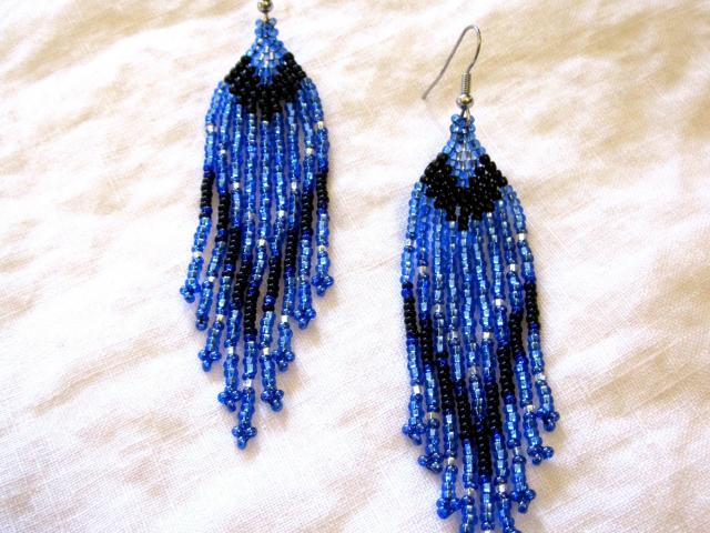 Beaded Fringe Earrings