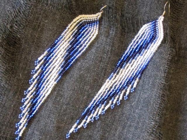 Beaded Fringe Earrings