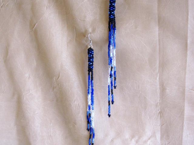 Beaded Fringe Earrings