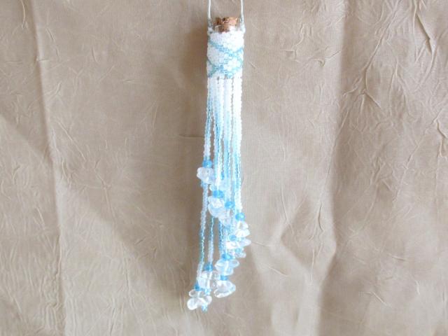 Bead Wrapped Tiny Jar Necklace
