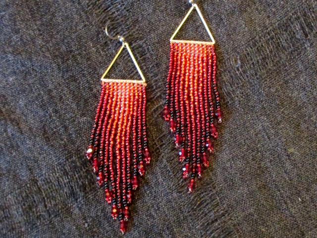 Beaded Fringe Earrings