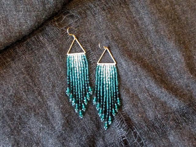Beaded Fringe Earrings