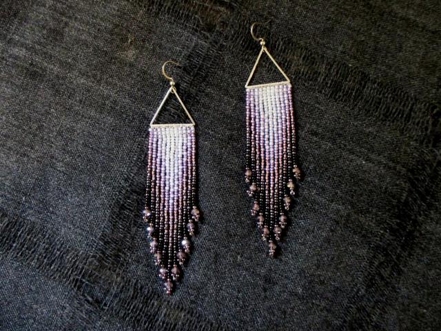 Beaded Fringe Earrings