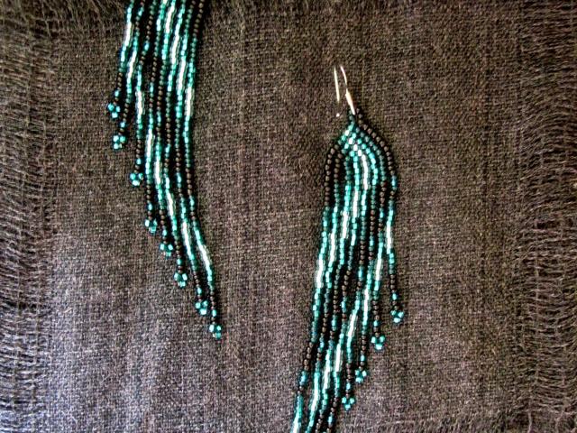 Beaded Fringe Earrings