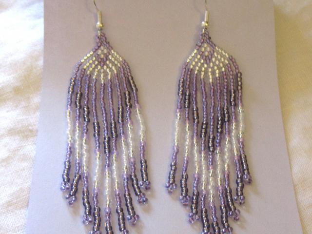 Beaded Fringe Earrings