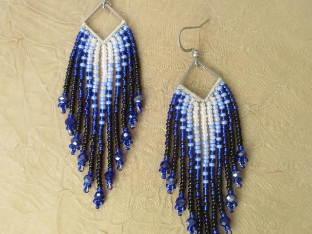 Beaded Fringe Earrings
