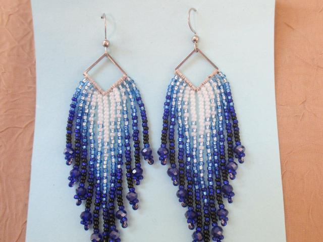 Beaded Fringe Earrings