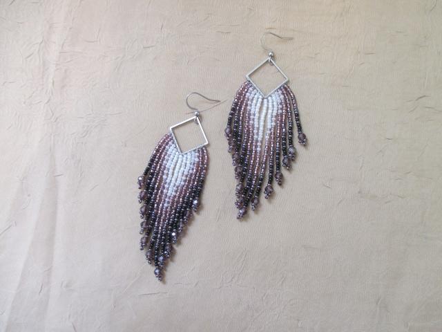 Beaded Fringe Earrings