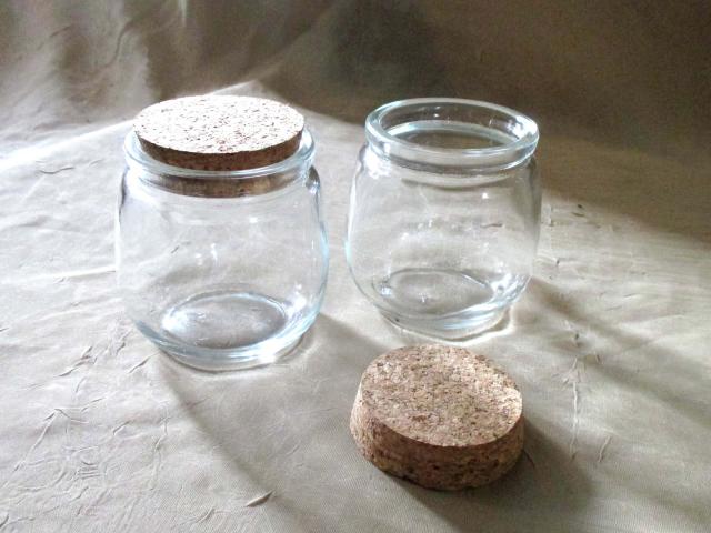 Round Wide Mouth Jars with Cork - 5 oz.