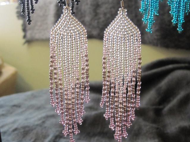 Beaded Fringe Earrings
