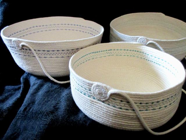 Cotton Rope Basket, Gift Basket, Craft Basket and for Storage