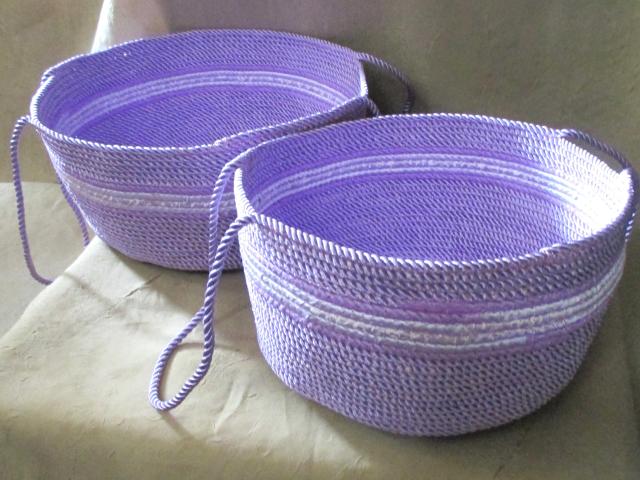 Rope Basket, Wrap Basket, Storage, Catch All, Rope Bowl