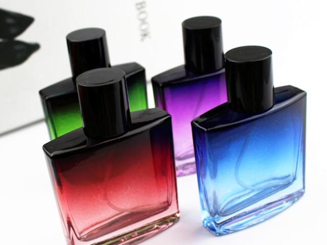 Perfume Bottles, Spray Mister, Multiple Colors, Square Bottle