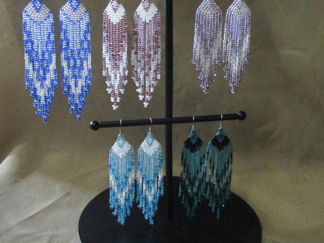 Beaded Fringe Earrings