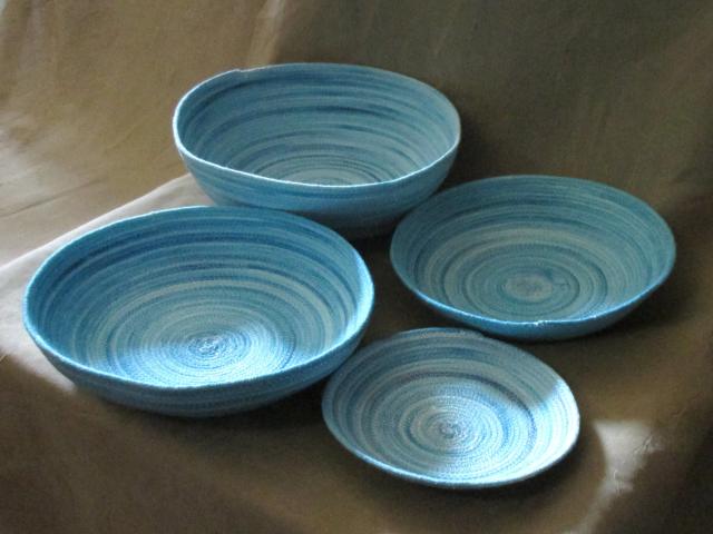 Rope Bowls,  Handmade Cotton Rope Bowls