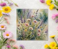 Flowers - Original Art Card - Single Card or Bulk 10 Pack of Gift Cards