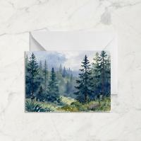 Forest Greeting Cards, Botanical Art, Blank Gift Cards