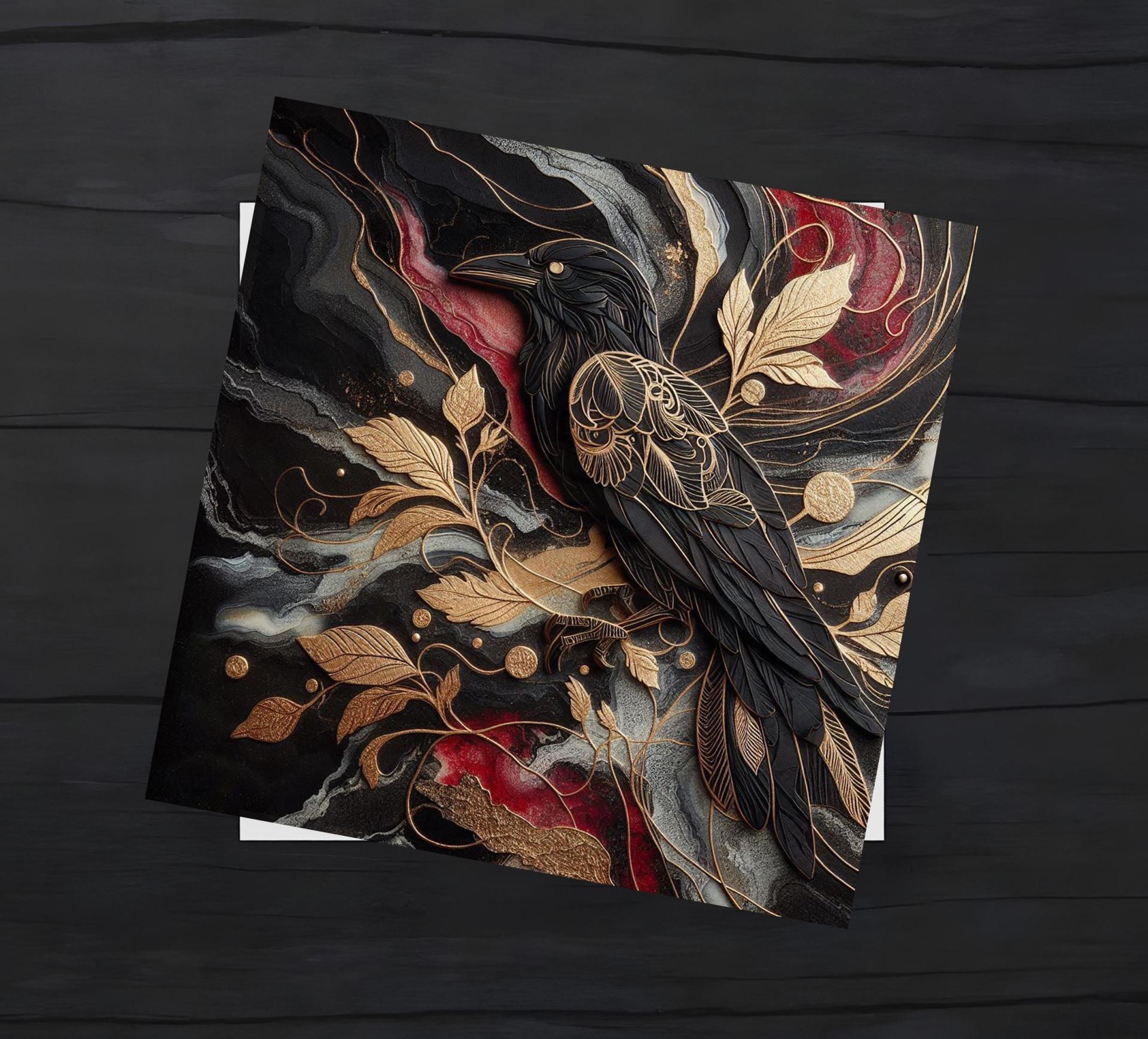 Raven - Large Cards, Notecards, Birthday, Invites