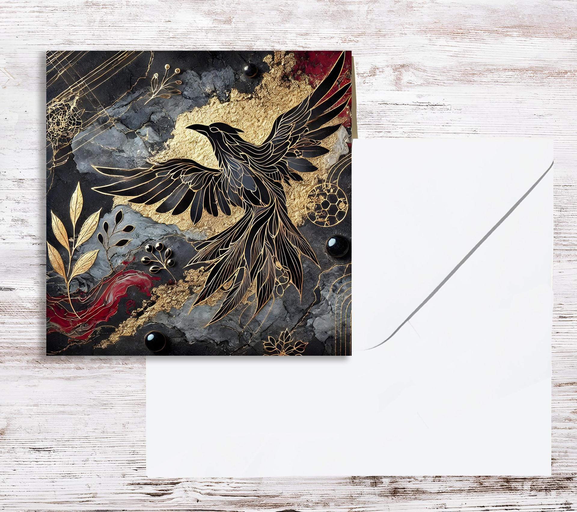 Raven - Large Cards, Notecards, Birthday, Invites