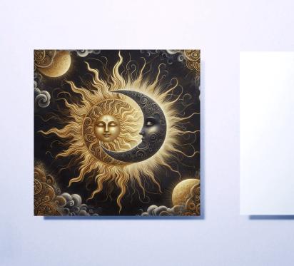 Sun and Moon - Greeting Cards