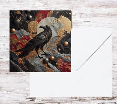 Raven - Large Cards, Notecards, Birthday, Invites