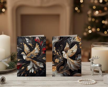Bulk Pack of Cards, Dove of Peace, Holiday Greeting Cards, Christmas Gift Cards