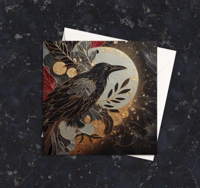 Raven - Large Cards, Notecards, Birthday, Invites